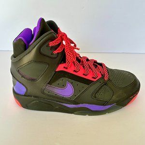 NIKE Air Flight Lite Big Kids Black Cave Purple Grape 685408-003 Sneaker